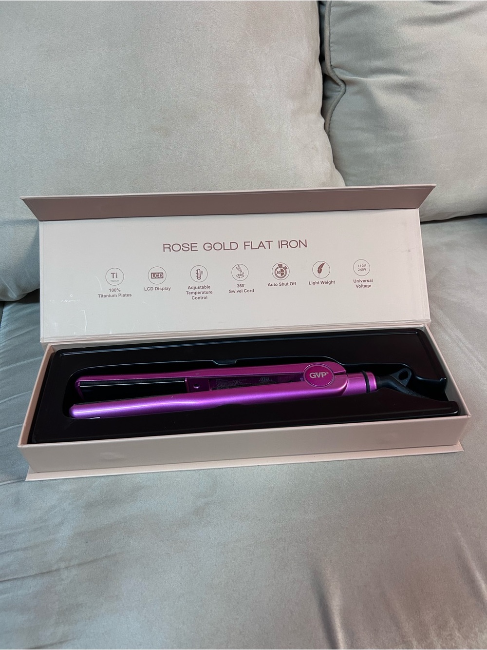 Pink Flat Iron Hair Straightener